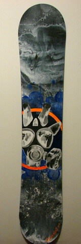 Amanda Delight's Blank Snowboard Art