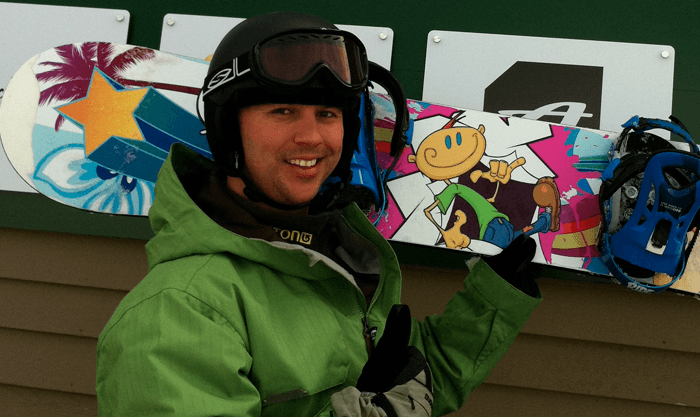 Todd Mexico's Blank Snowboard Art