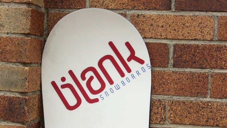 Blank Snowboards Vinyl Sticker Tutorial Finished Product