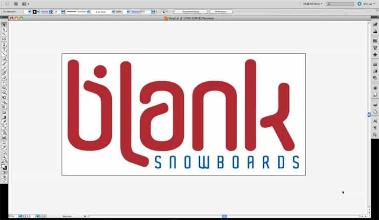 Blank Snowboards Vinyl Sticker Print Layer
