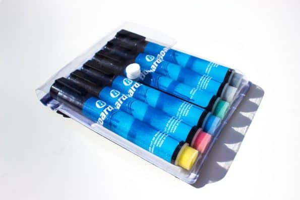 Six-Pack Plastic Barreled Pens